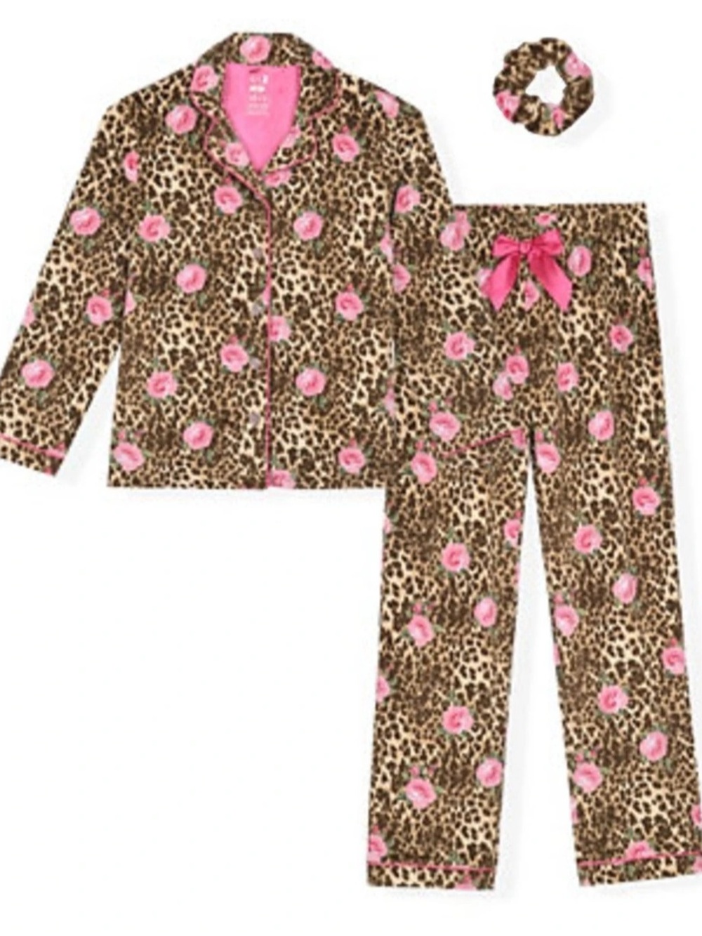 Pajama Set 2PC Set Leopard Rose -
Youth XL - new Max & Olivia